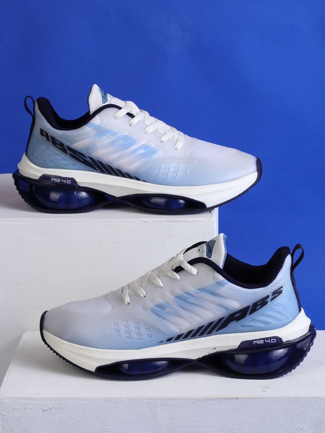 

ABROS Men Mesh Running Shoes, White