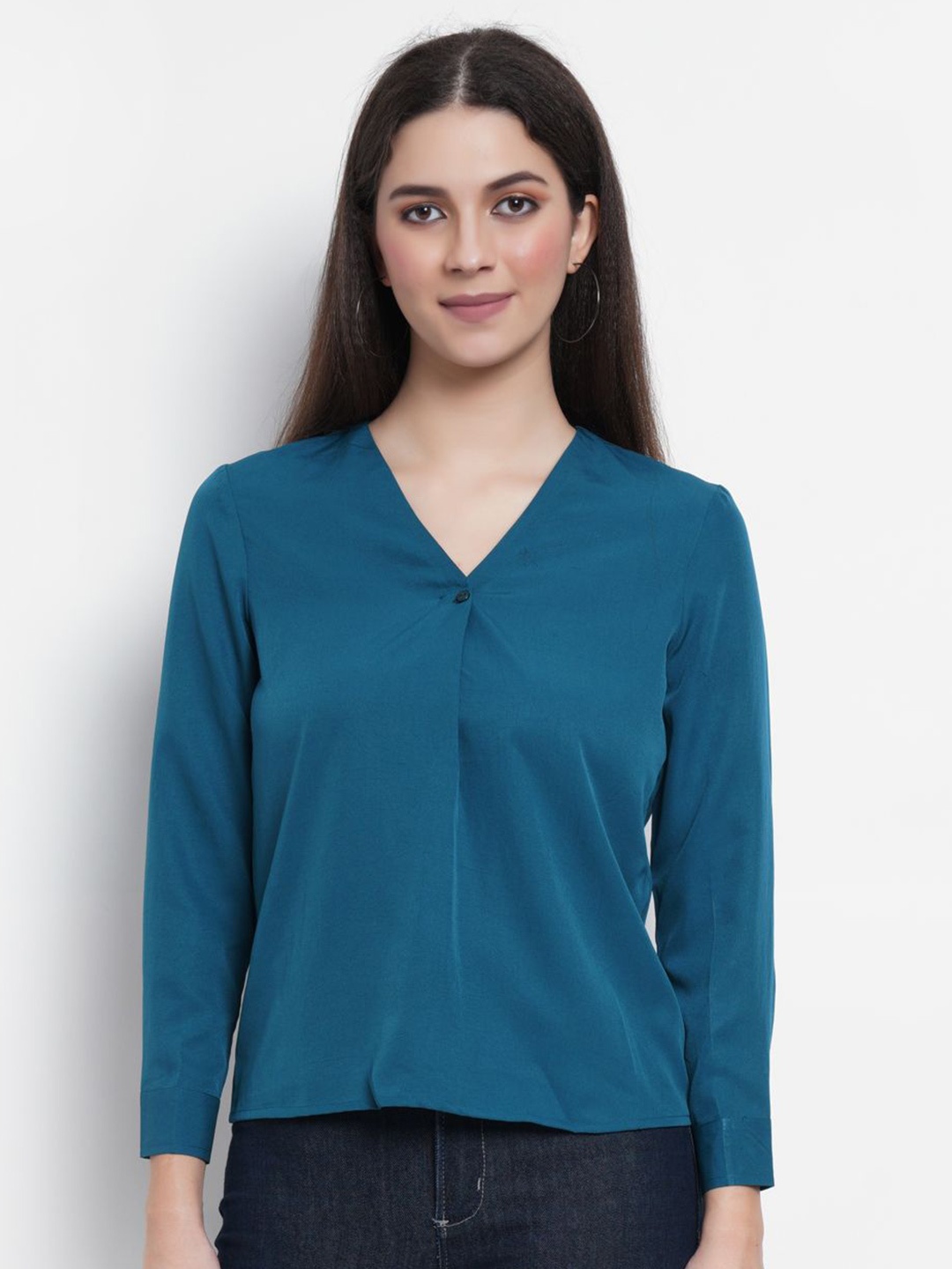 

MISS HAUTE Crepe Top, Green