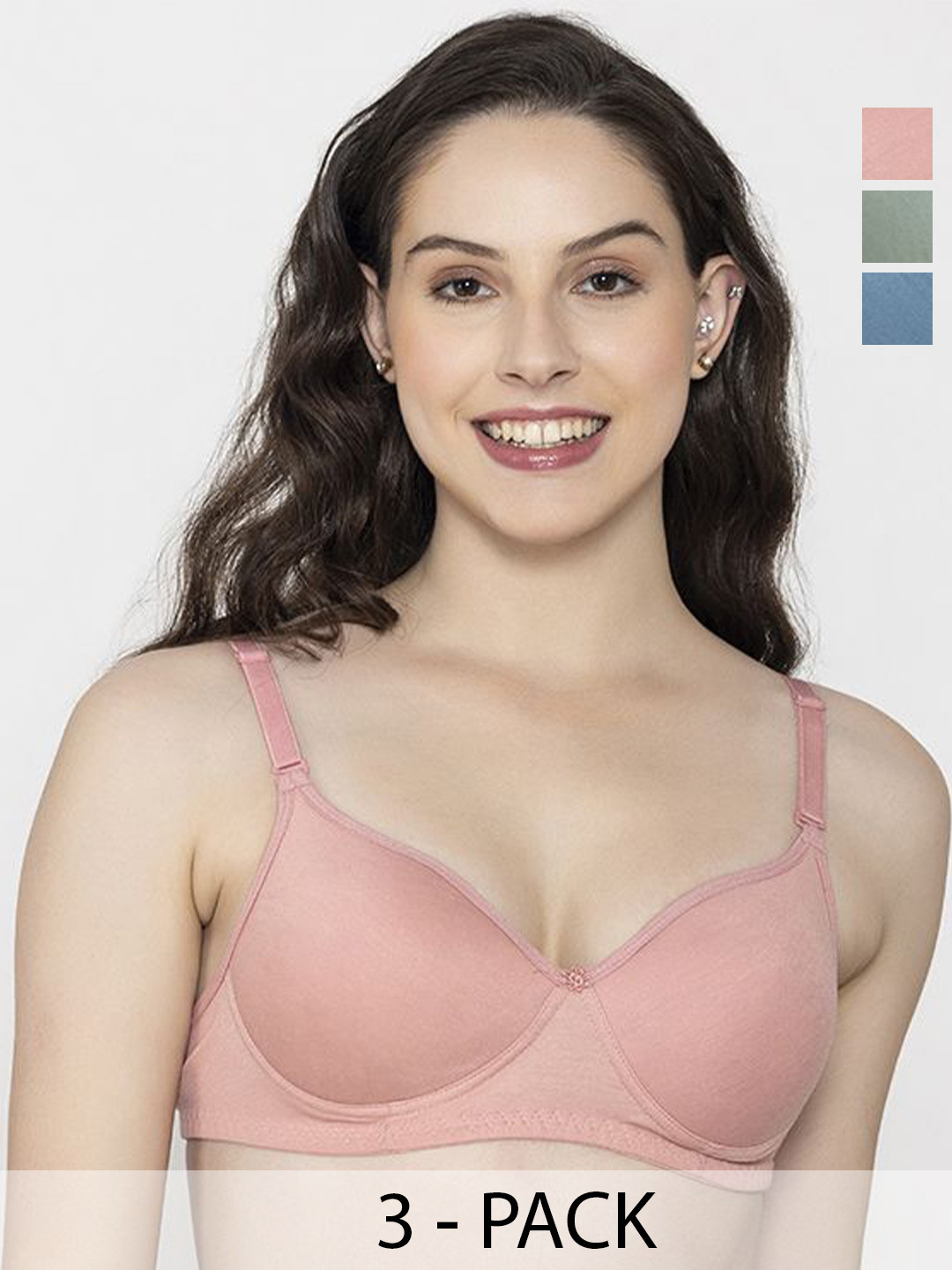 

Narsingha Dreams Bra Full Coverage Lightly Padded, Pink