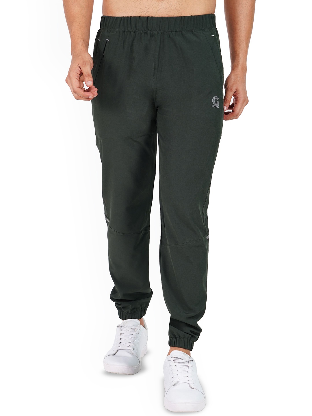 

GOTO Men Mid Rise Joggers, Olive
