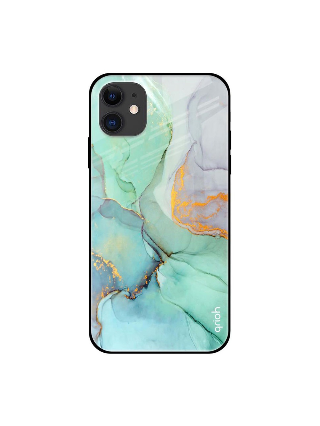 

QRIOH Quirky Printed iPhone 12 Back Case Mobile Accessories, Green