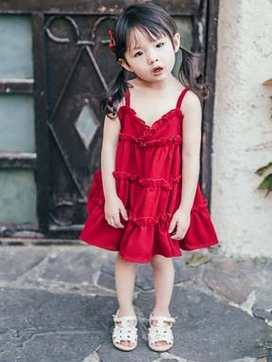 

LULU & SKY A-Line Dress, Red