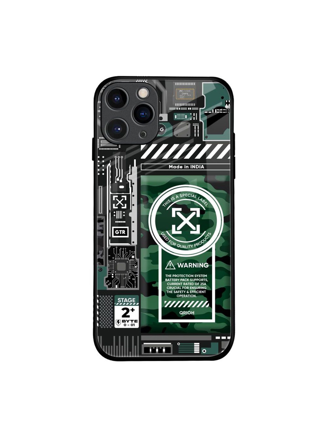 

QRIOH Typography Printed iPhone 11 Pro Back Case Mobile Accessories, Black