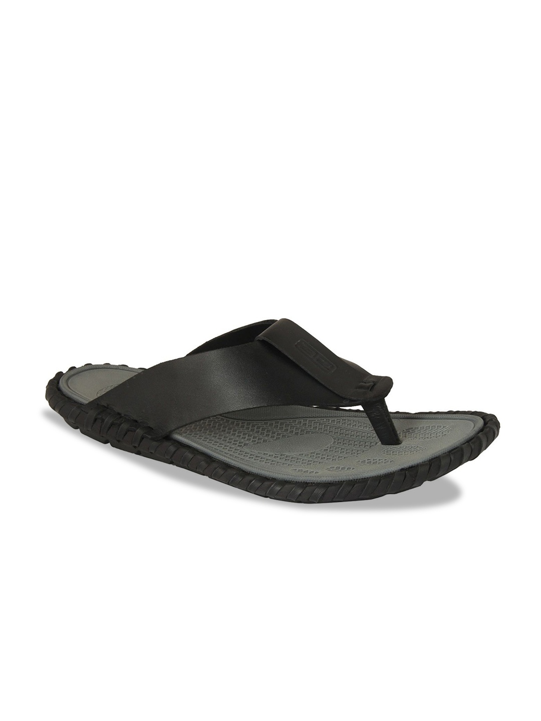

Egle Men Rubber Thong Flip-Flops, Black