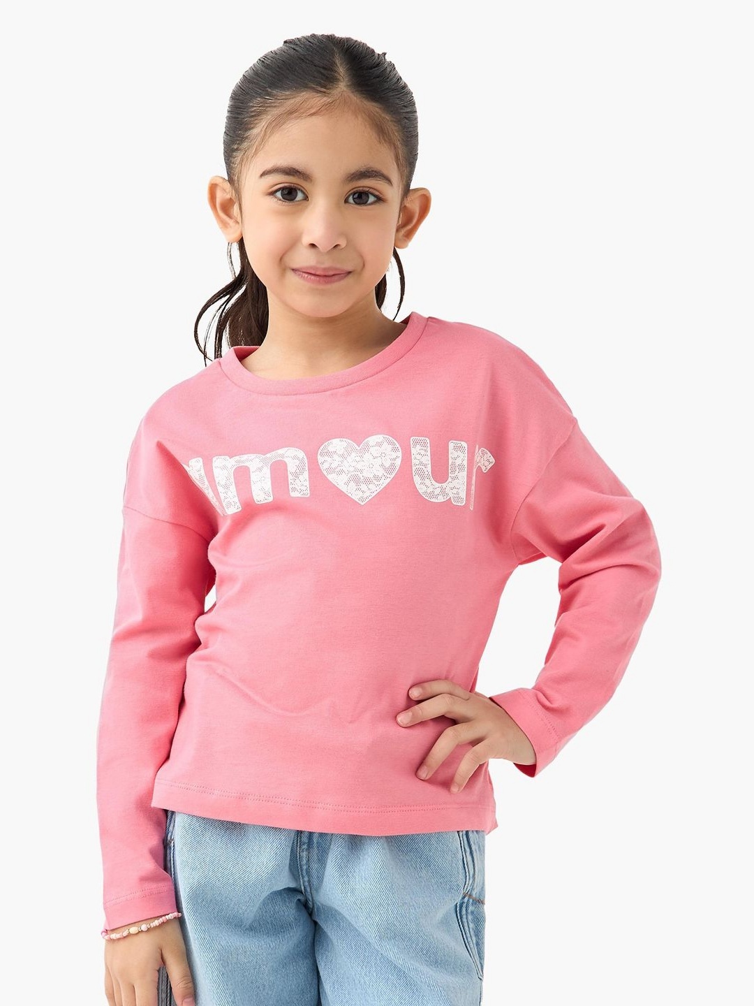 

Juniors by Babyshop Girls Printed T-shirt, Pink