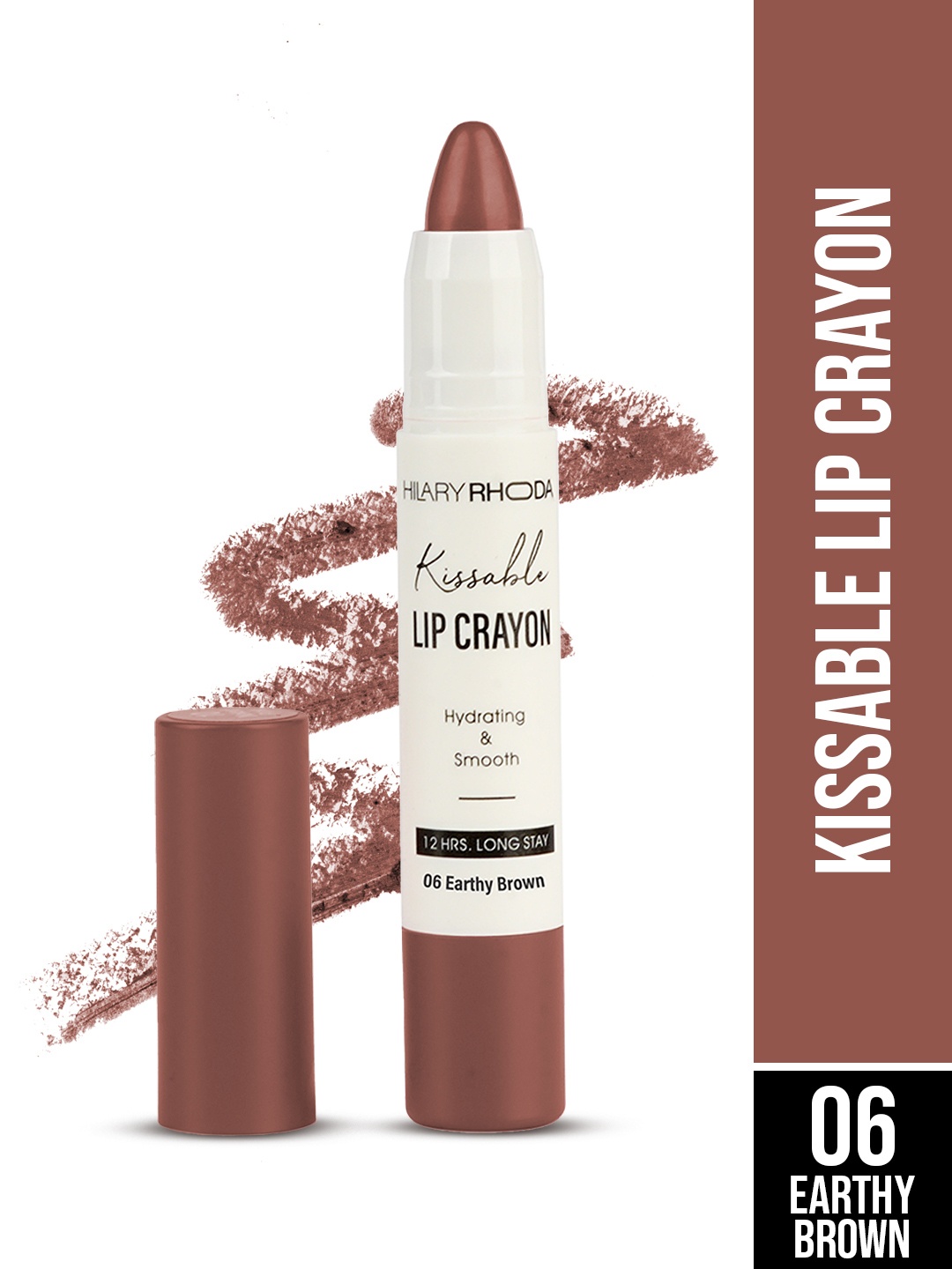 

Hilary Rhoda Kissable Hydrating & Smooth Long Lasting Lip Crayon 3.5g - Earthy Brown 06