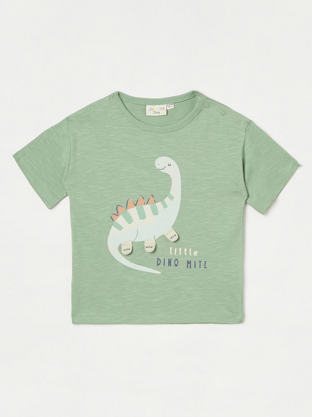 

Juniors by Babyshop Boys Graphic Printed Round Neck Cotton T-shirt, Green