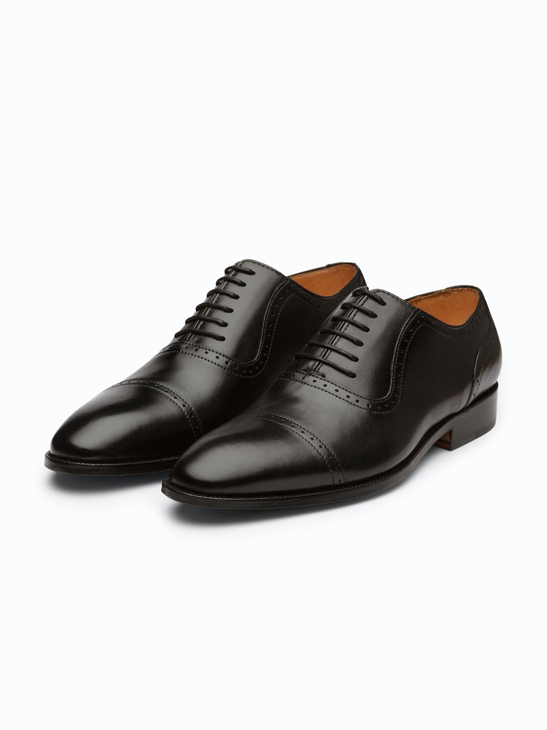

3DM Lifestyle Men Leather Formal Oxfords, Black