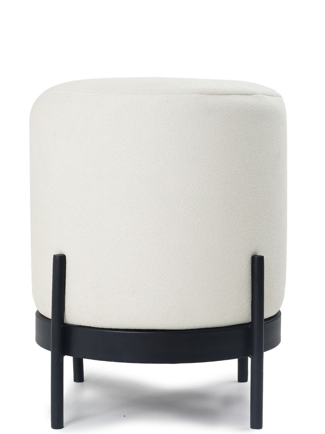 

Blck Homes Off-White & Black Austin Pouffe Cylindrical Ottoman