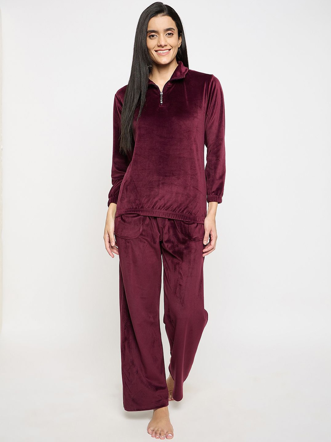 

Camey Women Night suit, Maroon