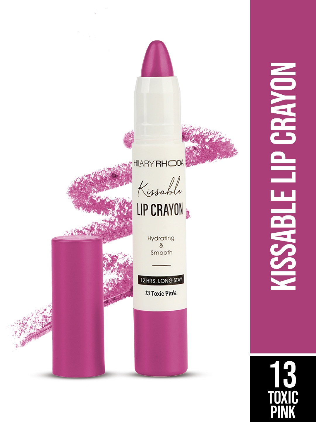 

Hilary Rhoda 12-Hour Stay Kissable Lip Crayon 3.5 g - Toxic Pink 13