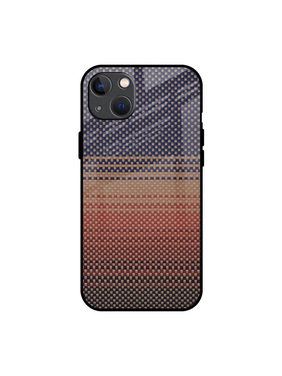 

QRIOH Fiber Artistry Printed iPhone 13 Back Case, Beige