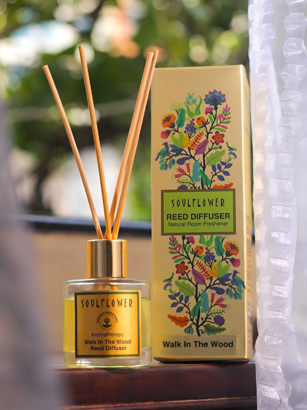 

Soulflower Yellow Walk In The Wood Reed Diffuser 50ml