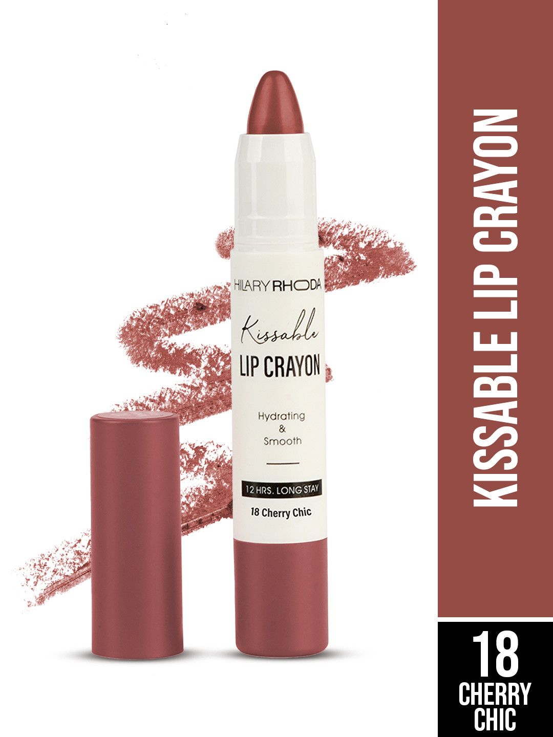 

Hilary Rhoda 12-Hour Stay Kissable Lip Crayon 3.5 g - Cherry Chic 18, Brown