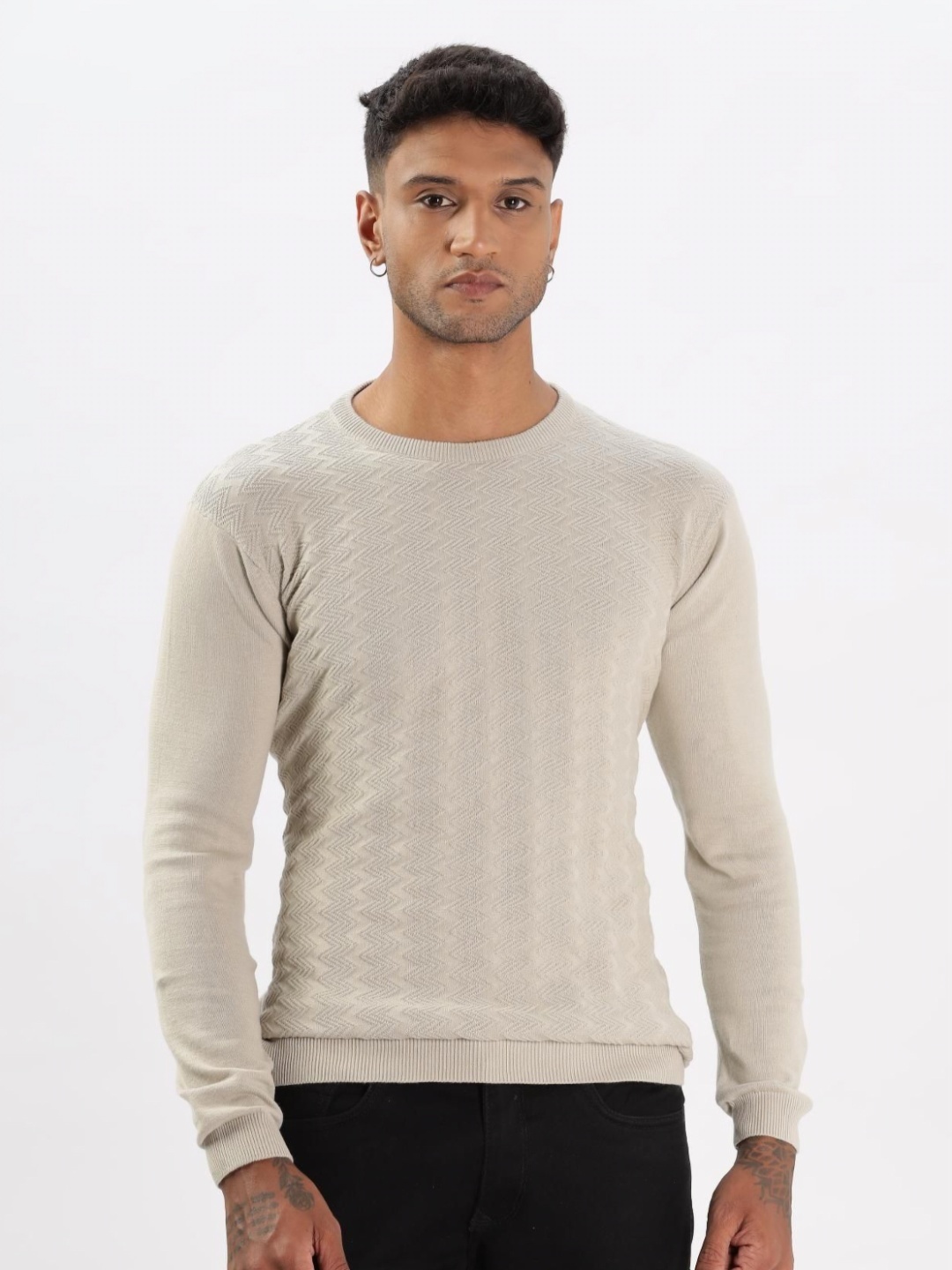 

COLOR HUNT Men T-shirt, Cream
