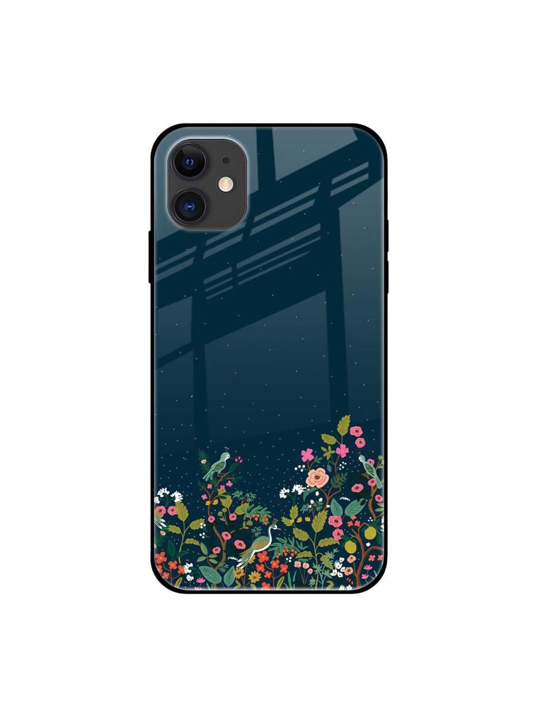 

QRIOH Floral Printed iPhone 12 Back Case Mobile Accessories, Green