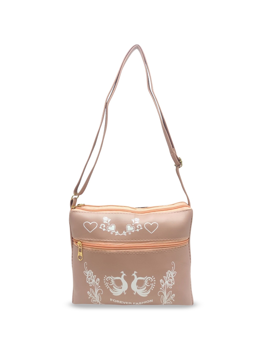 

Esmoda PU Sling Bag, Peach