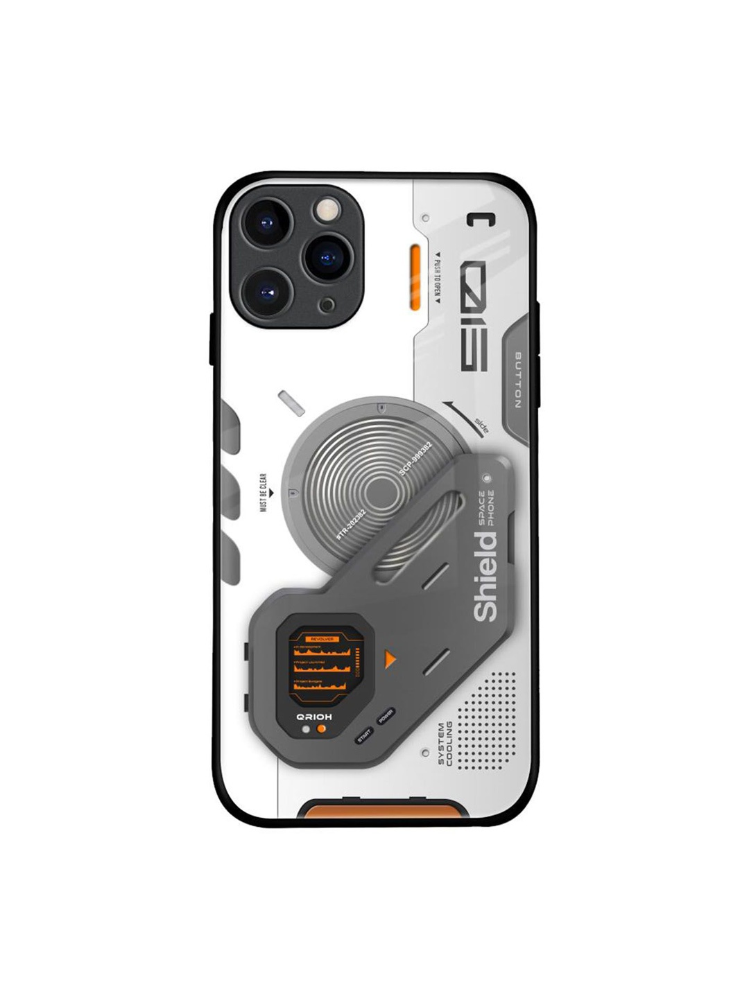 

QRIOH Typography Printed iPhone 11 Pro Back Case Mobile Accessories, White