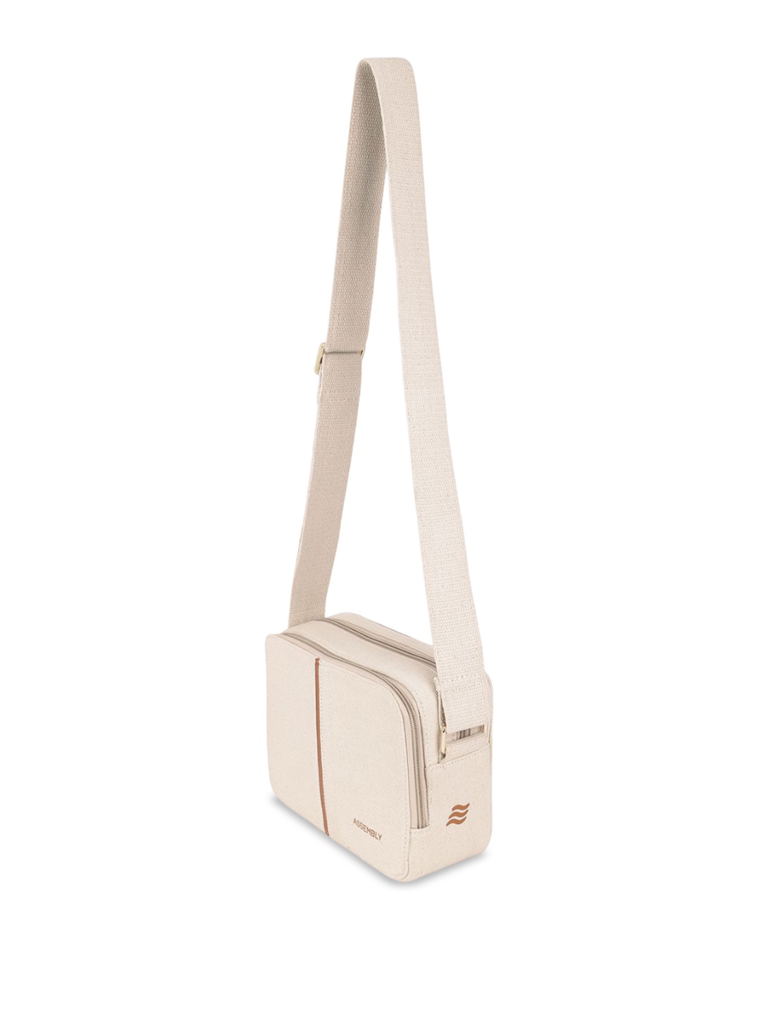 

Assembly Half Moon Sling Bag, Beige
