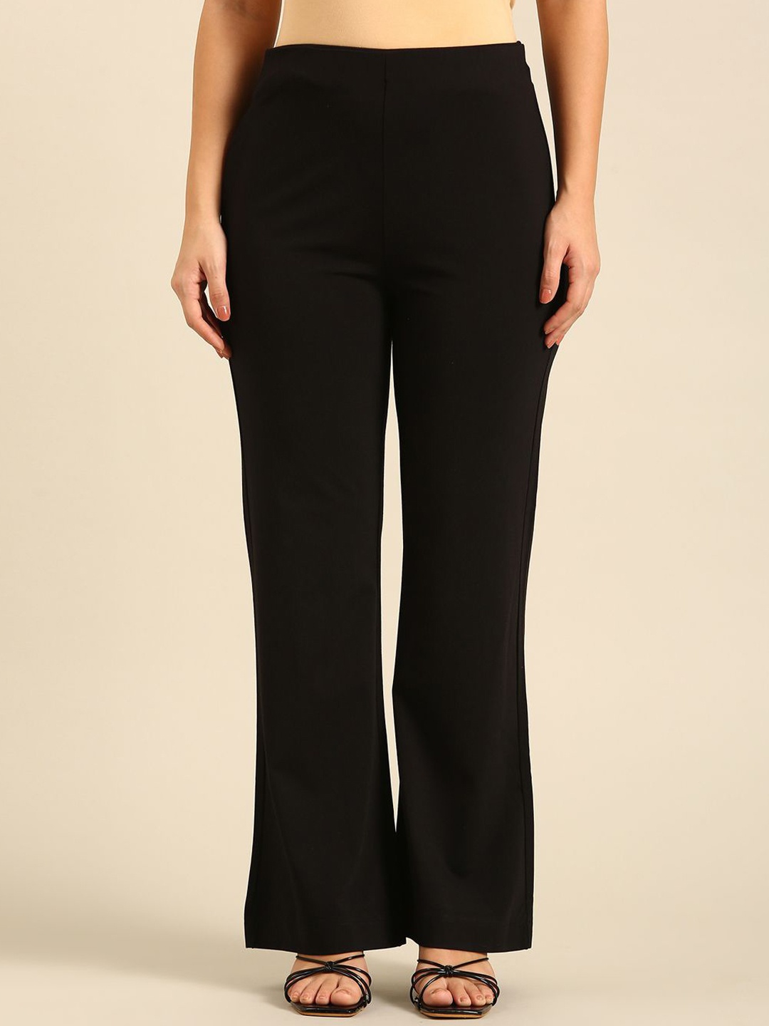 

De Moza Women Trousers, Black
