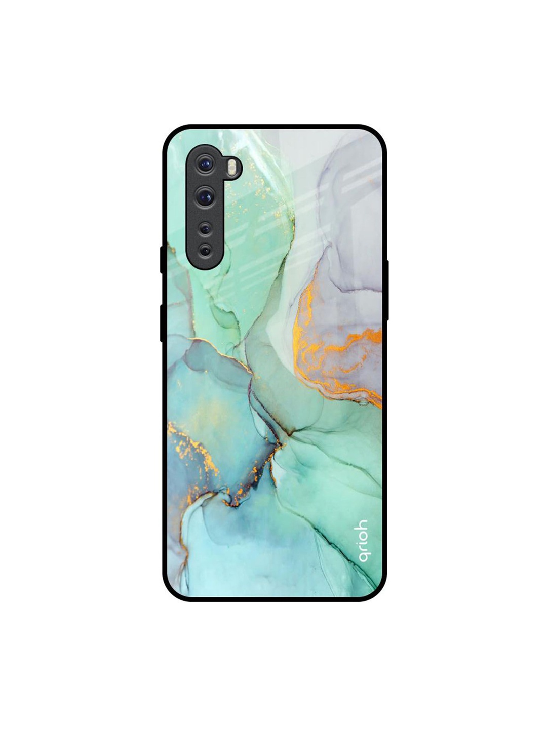 

QRIOH Green Marble Printed OnePlus Nord Back Case