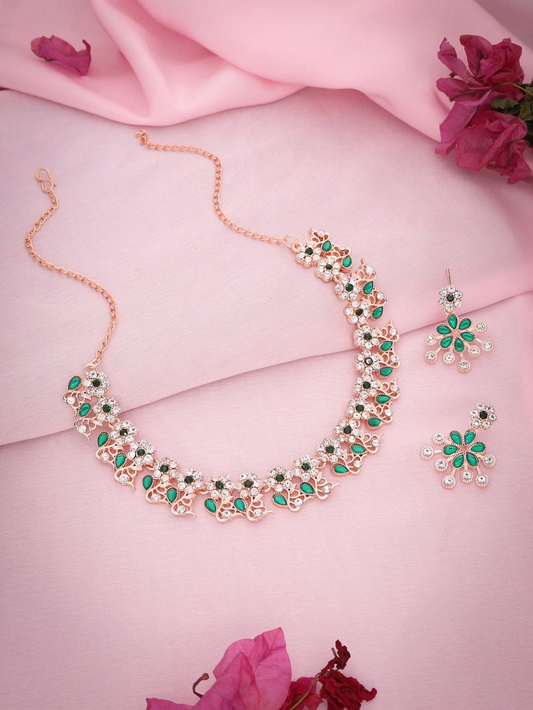 

Anouk Gold-Plated Artificial Stones Studded Jewellery Set