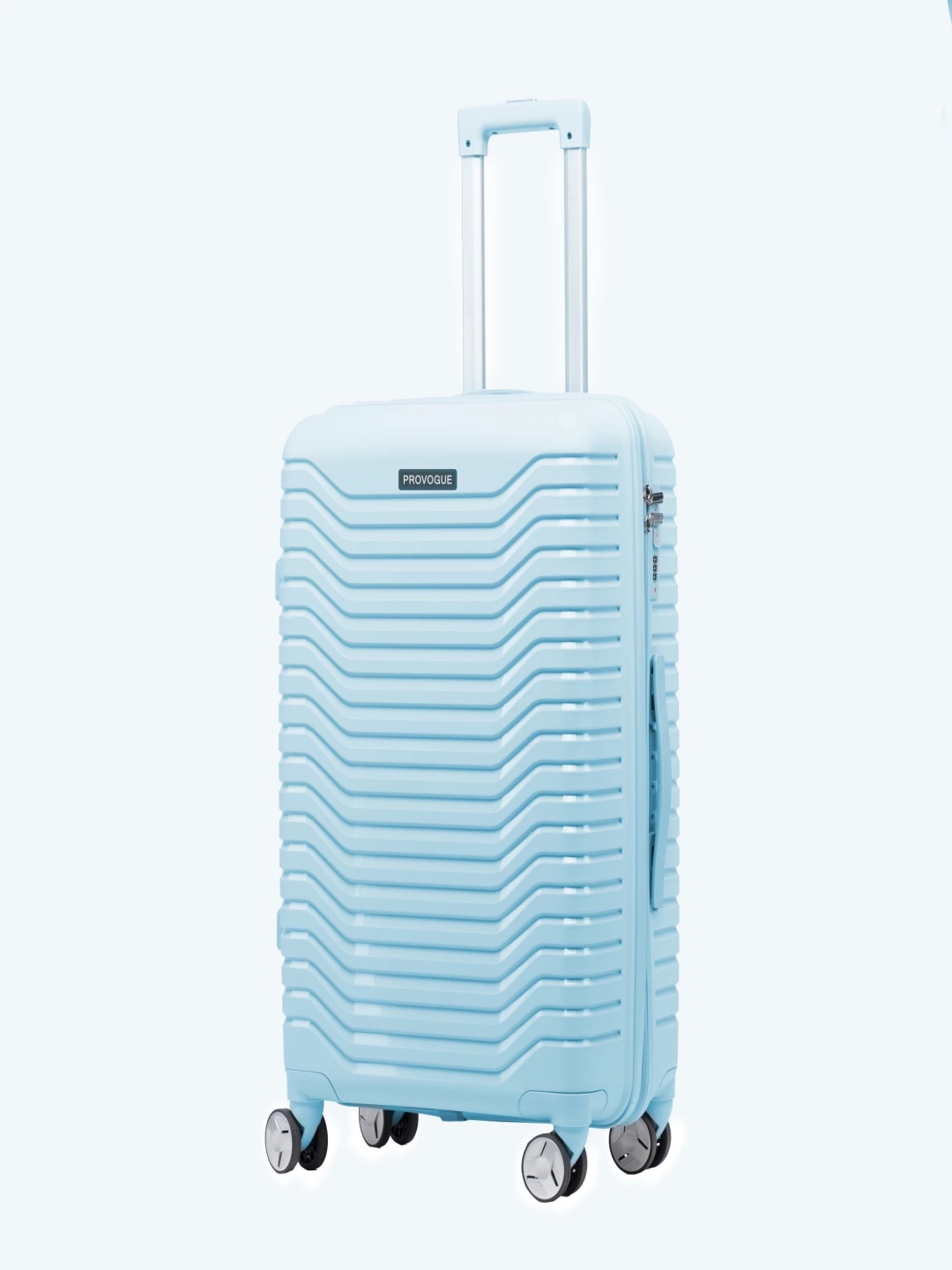 

Provogue Textured Hard-Sided Medium Trolley Suitcase, Teal