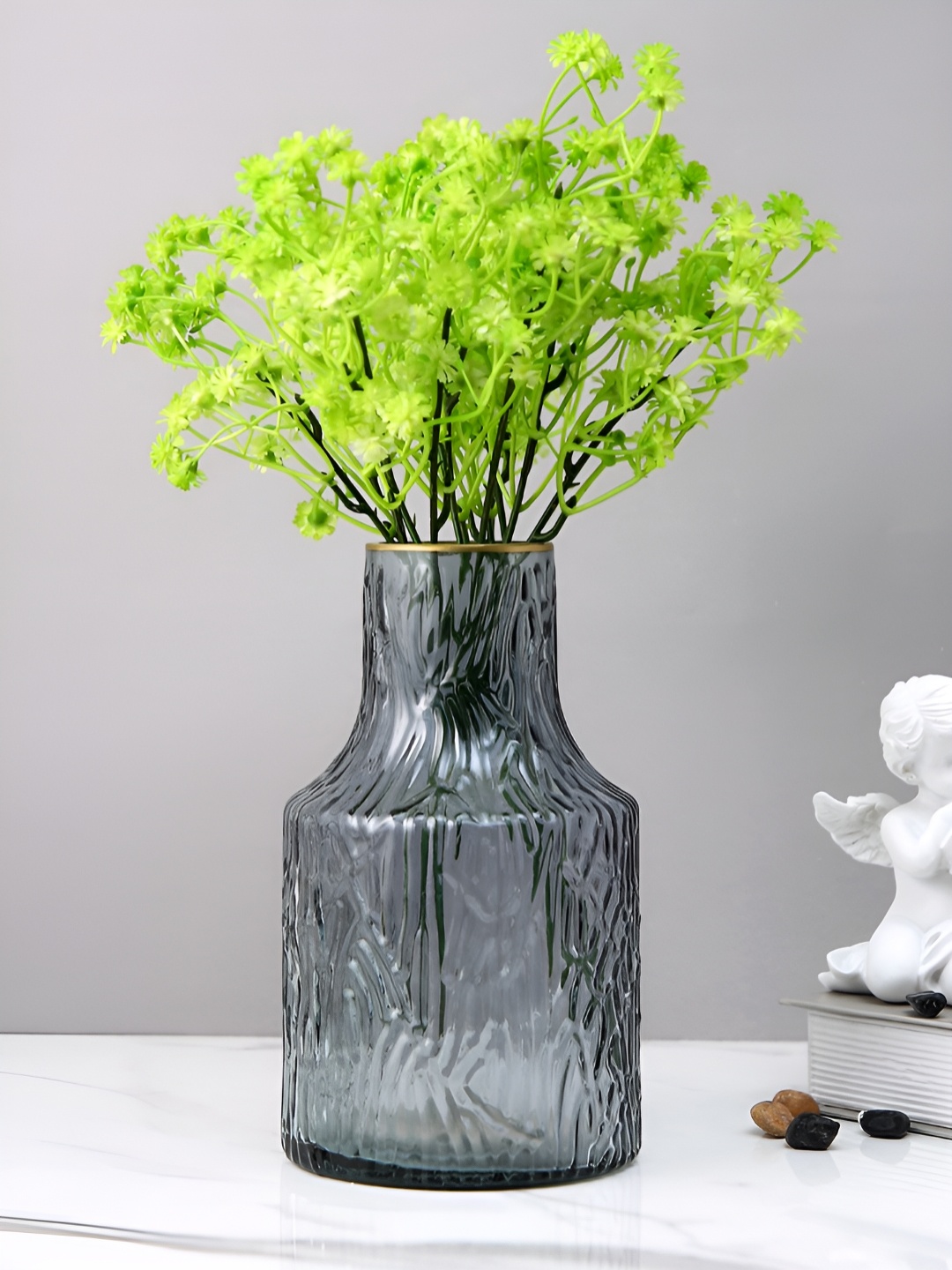 

Myntra Elegant Homes Green 2 Pieces Gypsophilia Artificial Flower