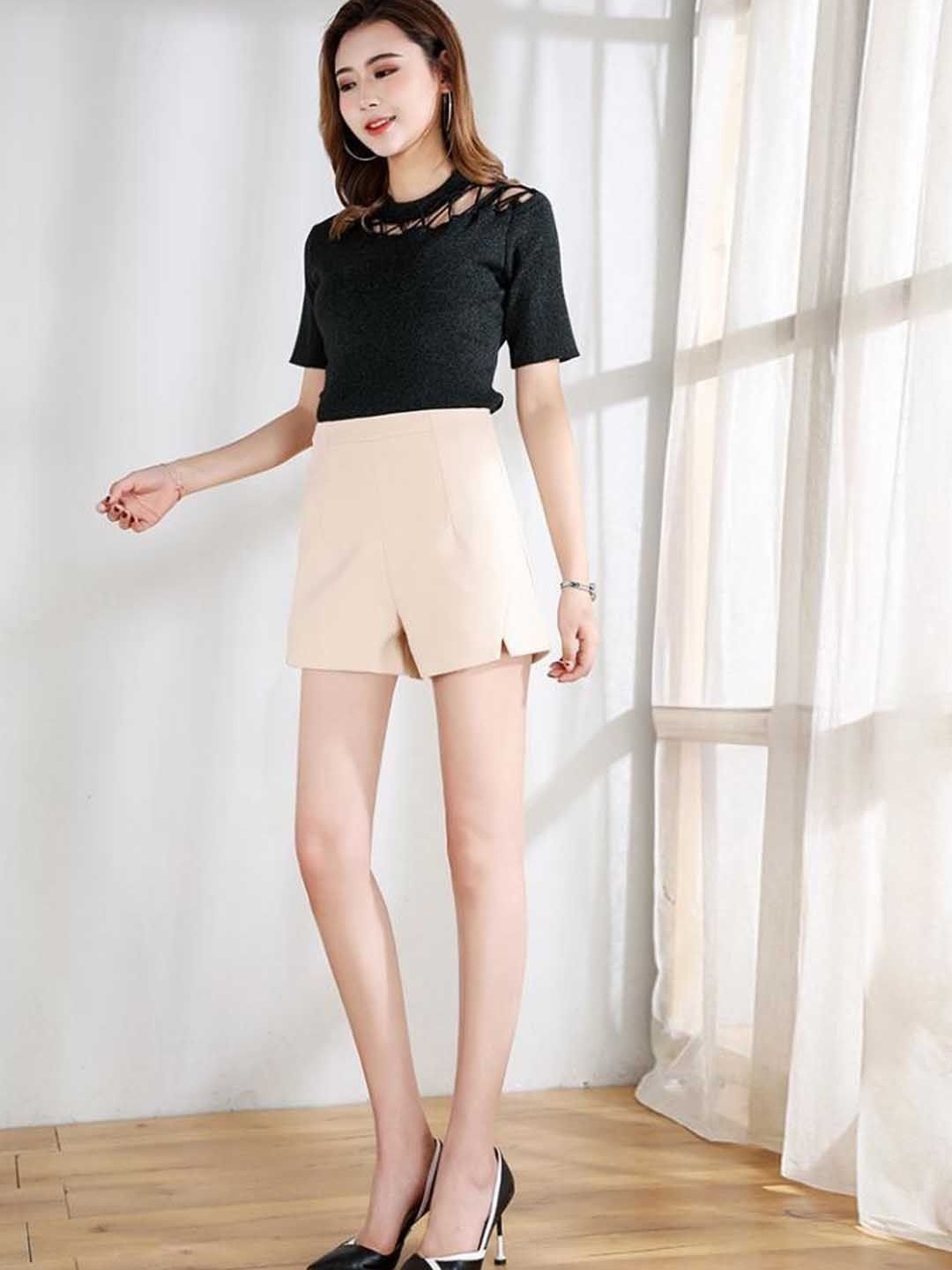 

StyleCast Women Shorts, Beige