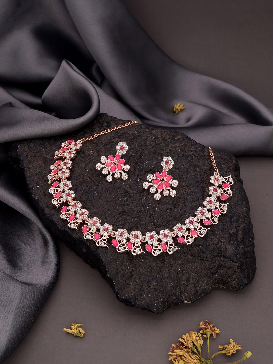 

Anouk Gold-Plated Artificial Stones Studded Jewellery Set