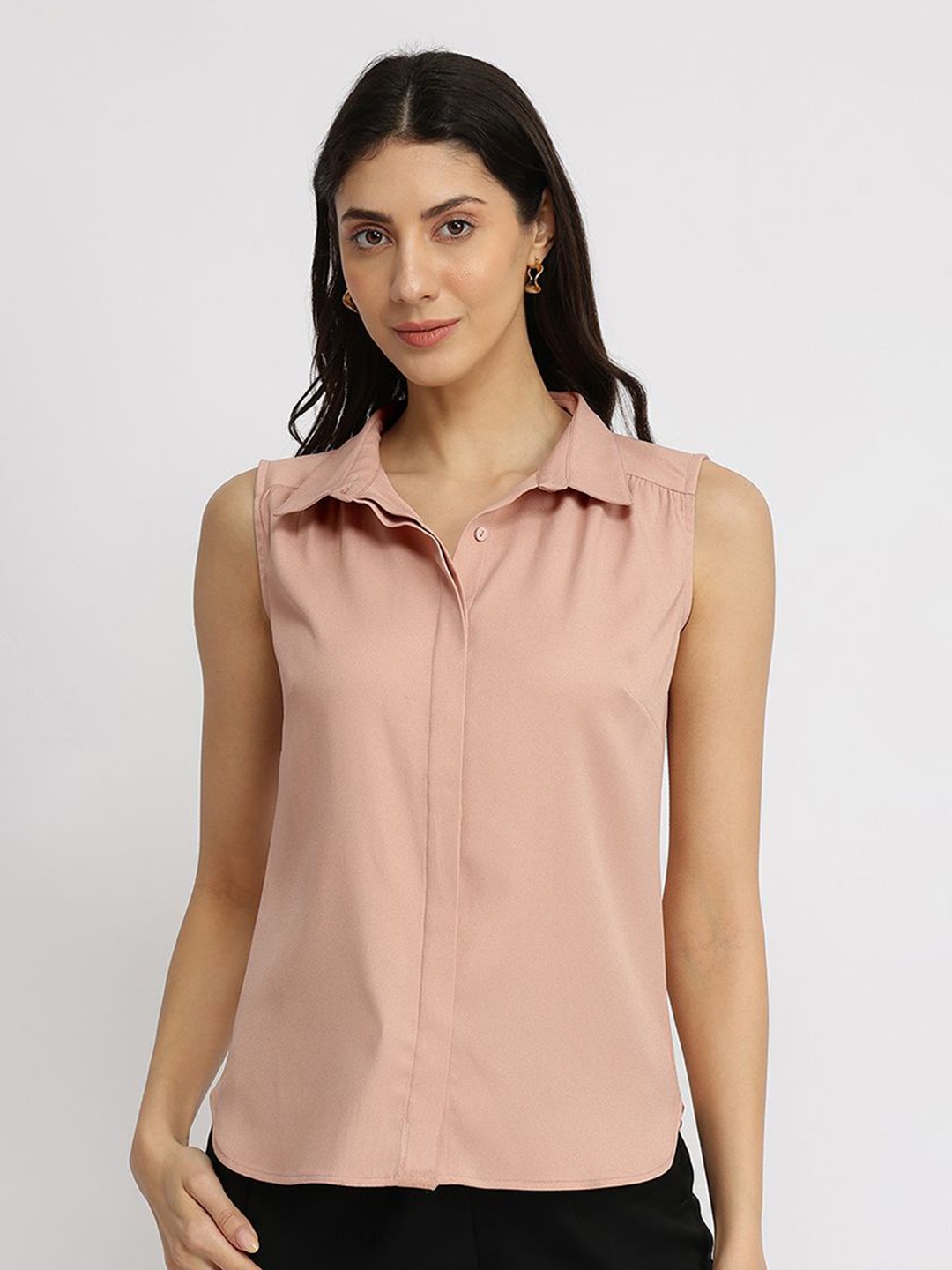 

FableStreet Women Comfort Opaque Formal Shirt, Pink
