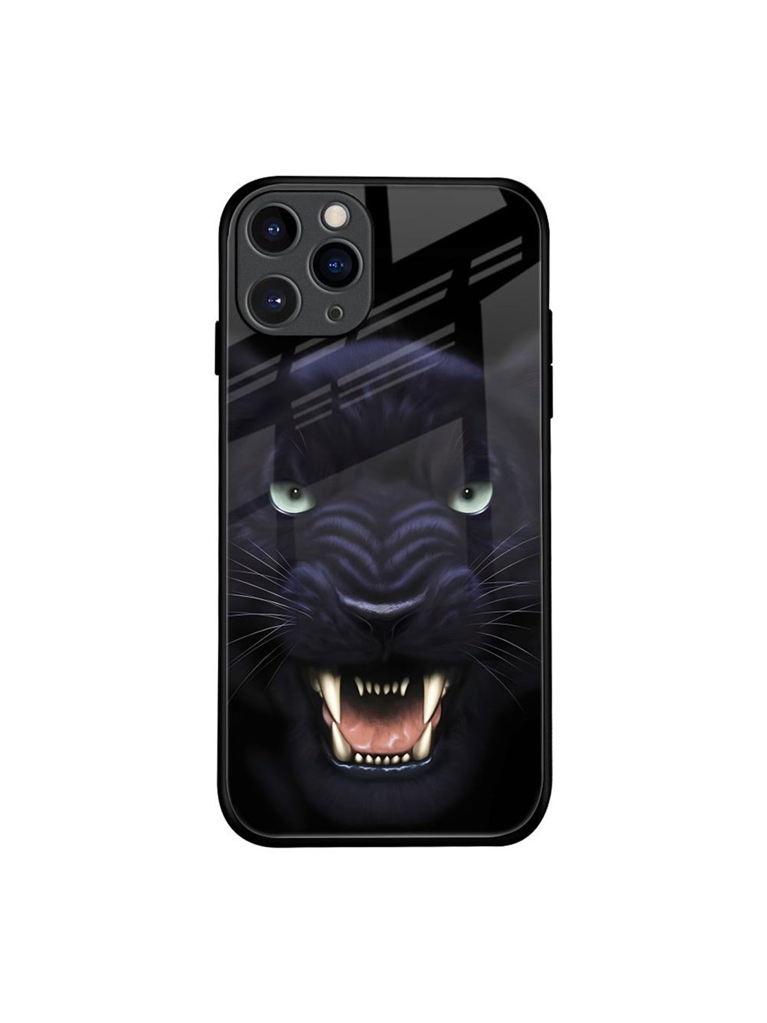 

QRIOH Quirky Printed iPhone 11 Pro Back Case Mobile Accessories, Black