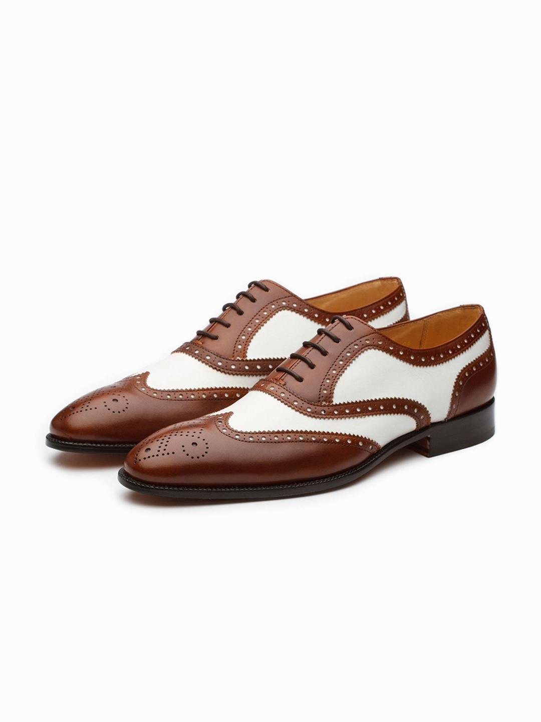 

3DM Lifestyle Men Leather Formal Oxfords, Brown