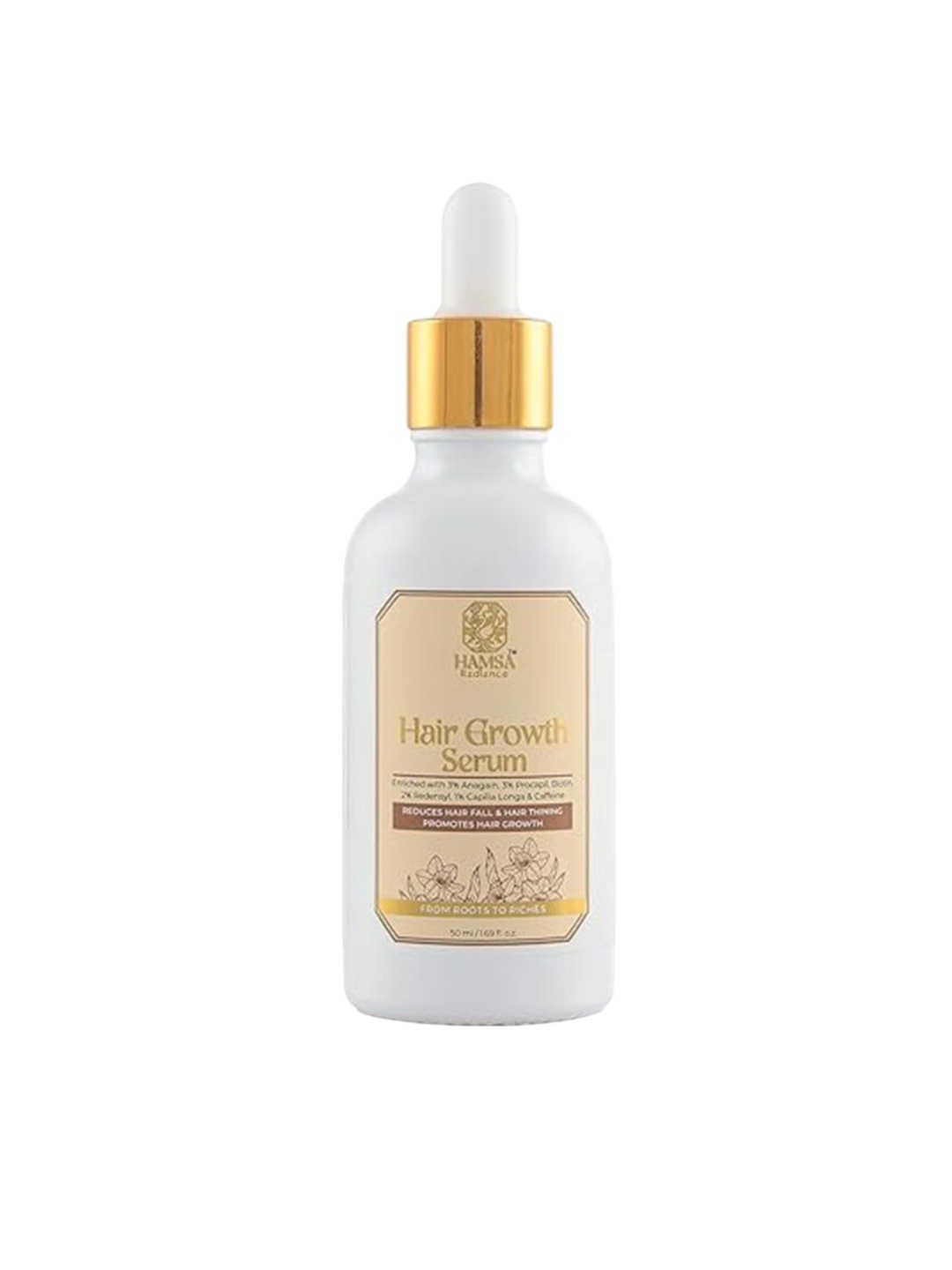 

HAMSA RADIANCE Advanced Hair Growth Serum - 50ml, Yellow