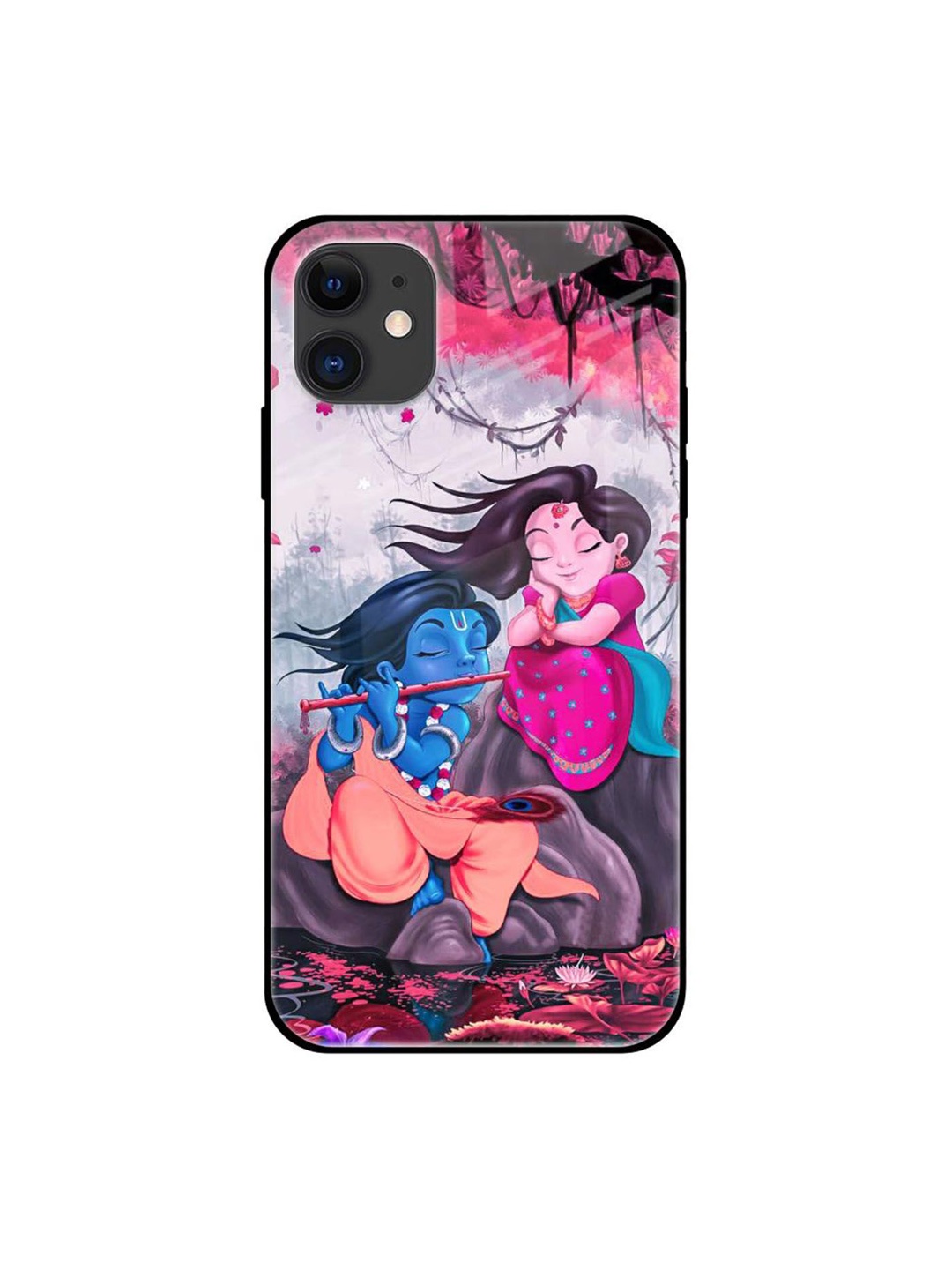 

QRIOH Quirky Printed iPhone 12 Back Case Mobile Accessories, White