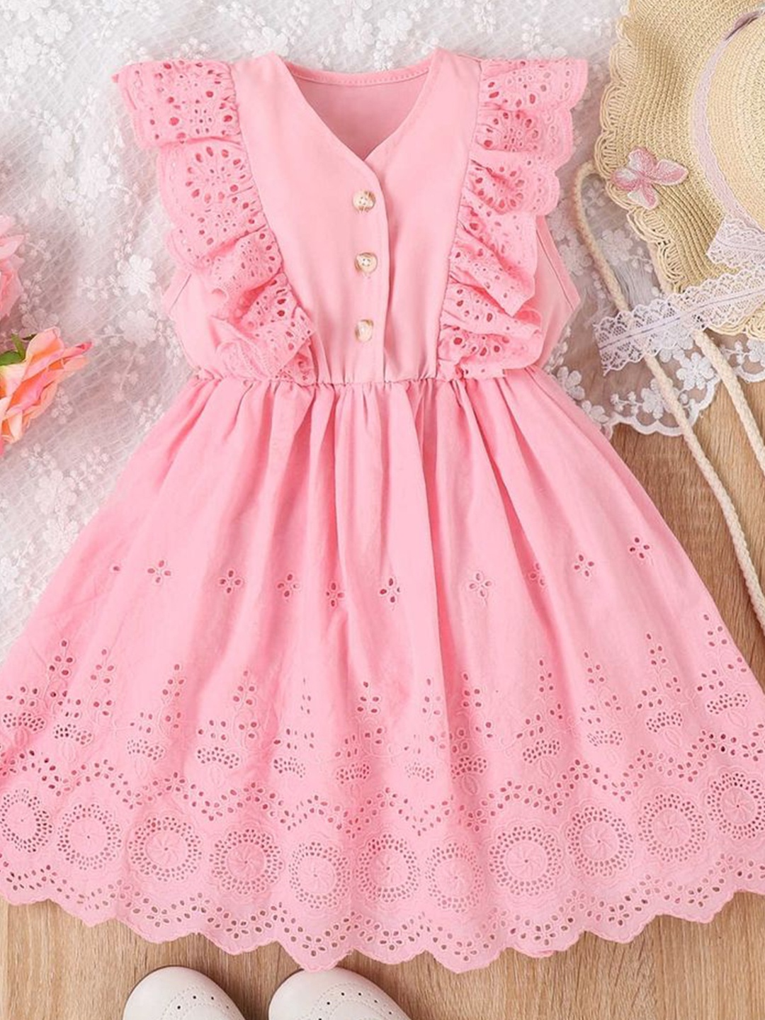 

LULU & SKY Fit & Flare Dress, Pink