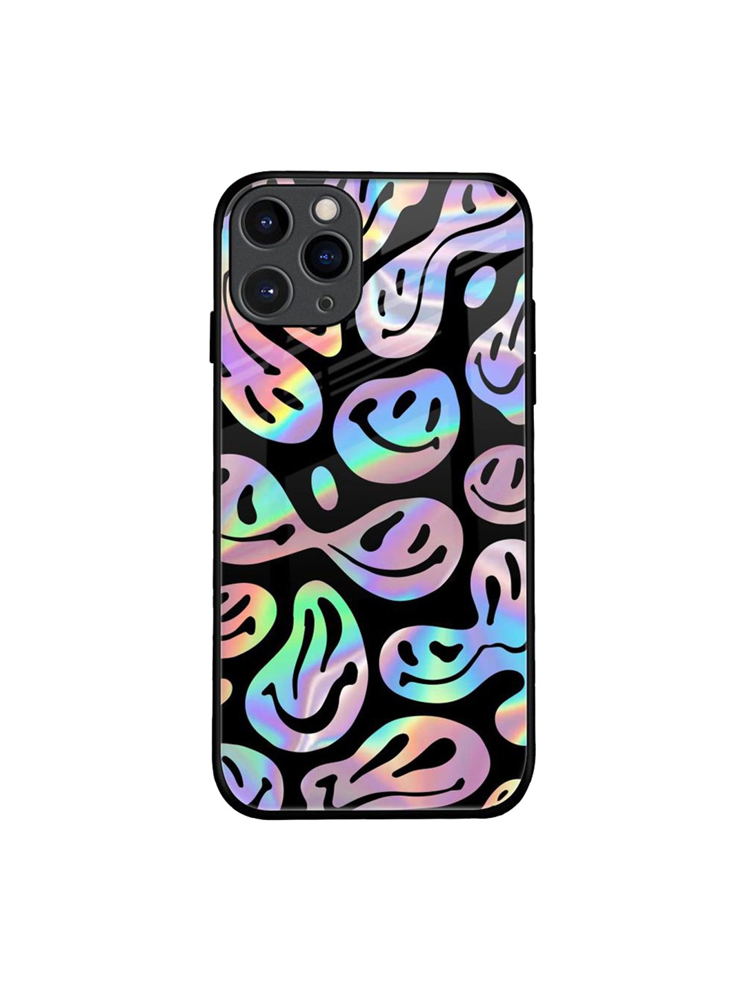 

QRIOH Quirky Printed iPhone 11 Pro Back Case Mobile Accessories, Black