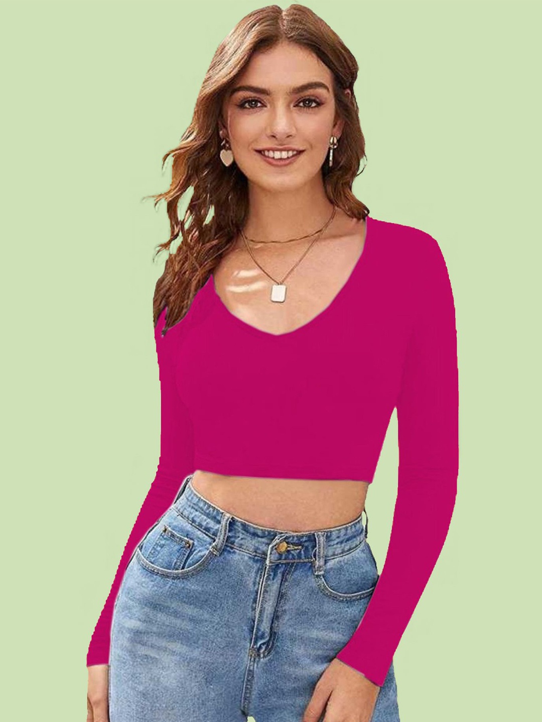 

Dream Beauty Fashion Crop Top, Pink