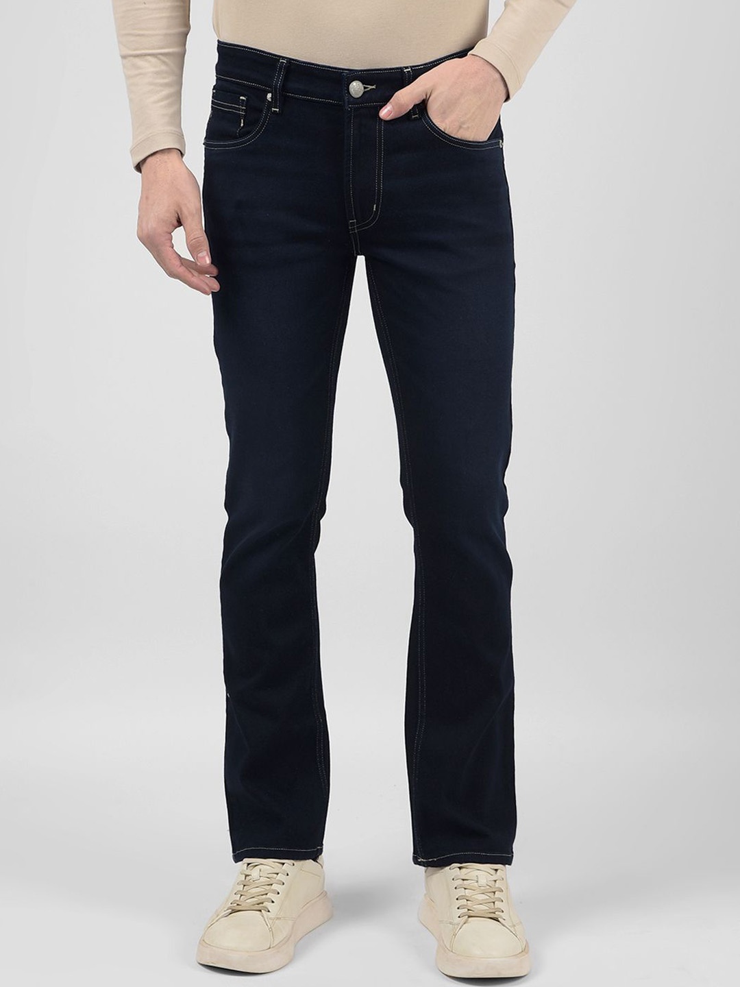 

Numero Uno Men Bootcut Stretchable Jeans, Blue