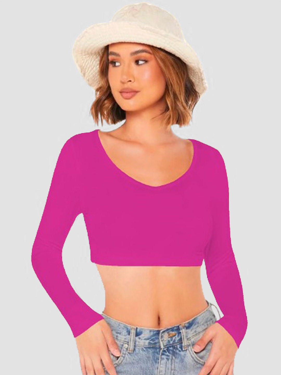 

Dream Beauty Fashion Crop Top, Pink