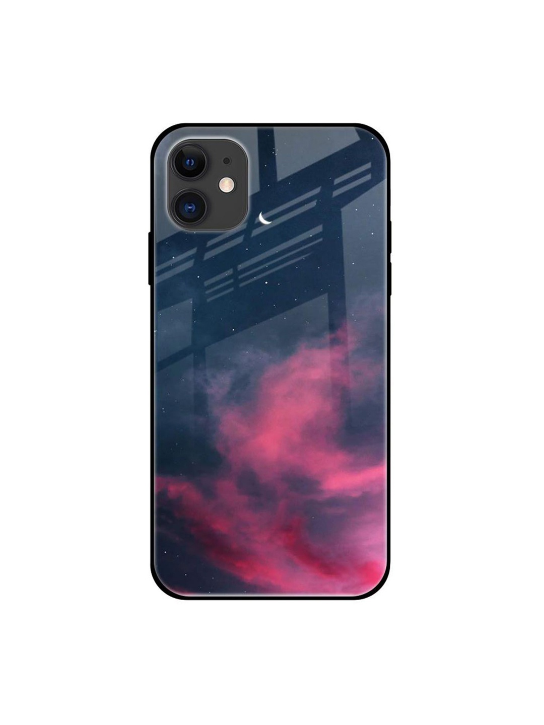 

QRIOH Quirky Printed iPhone 12 Back Case Mobile Accessories, Blue