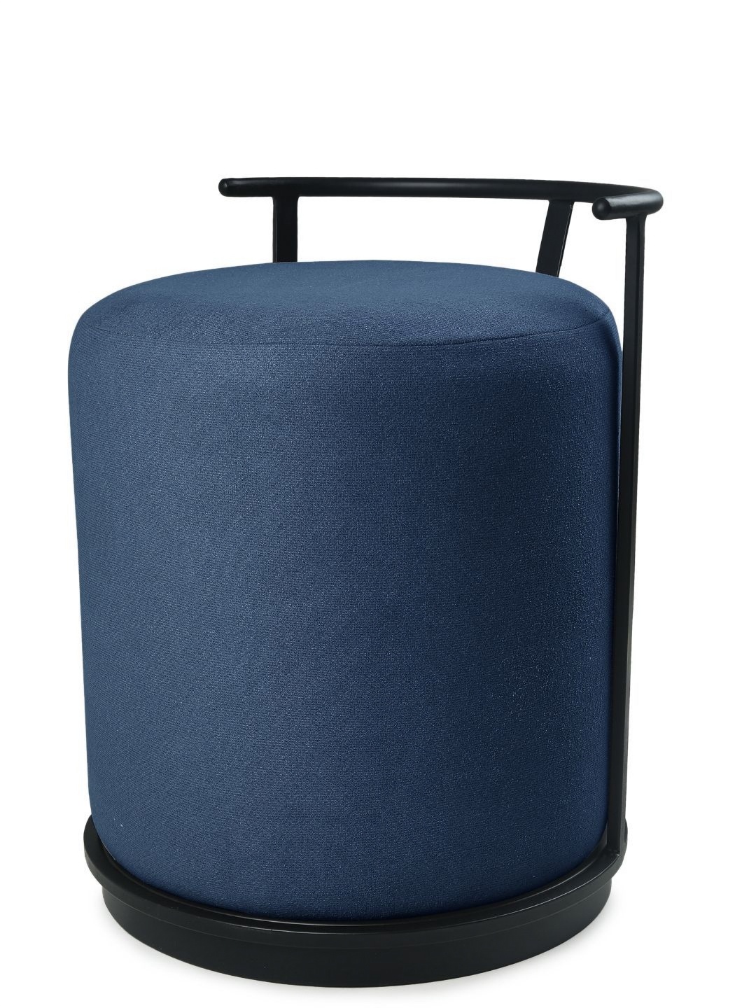

Blck Homes Blue & Black Leo Pouffe Cylindrical Ottoman