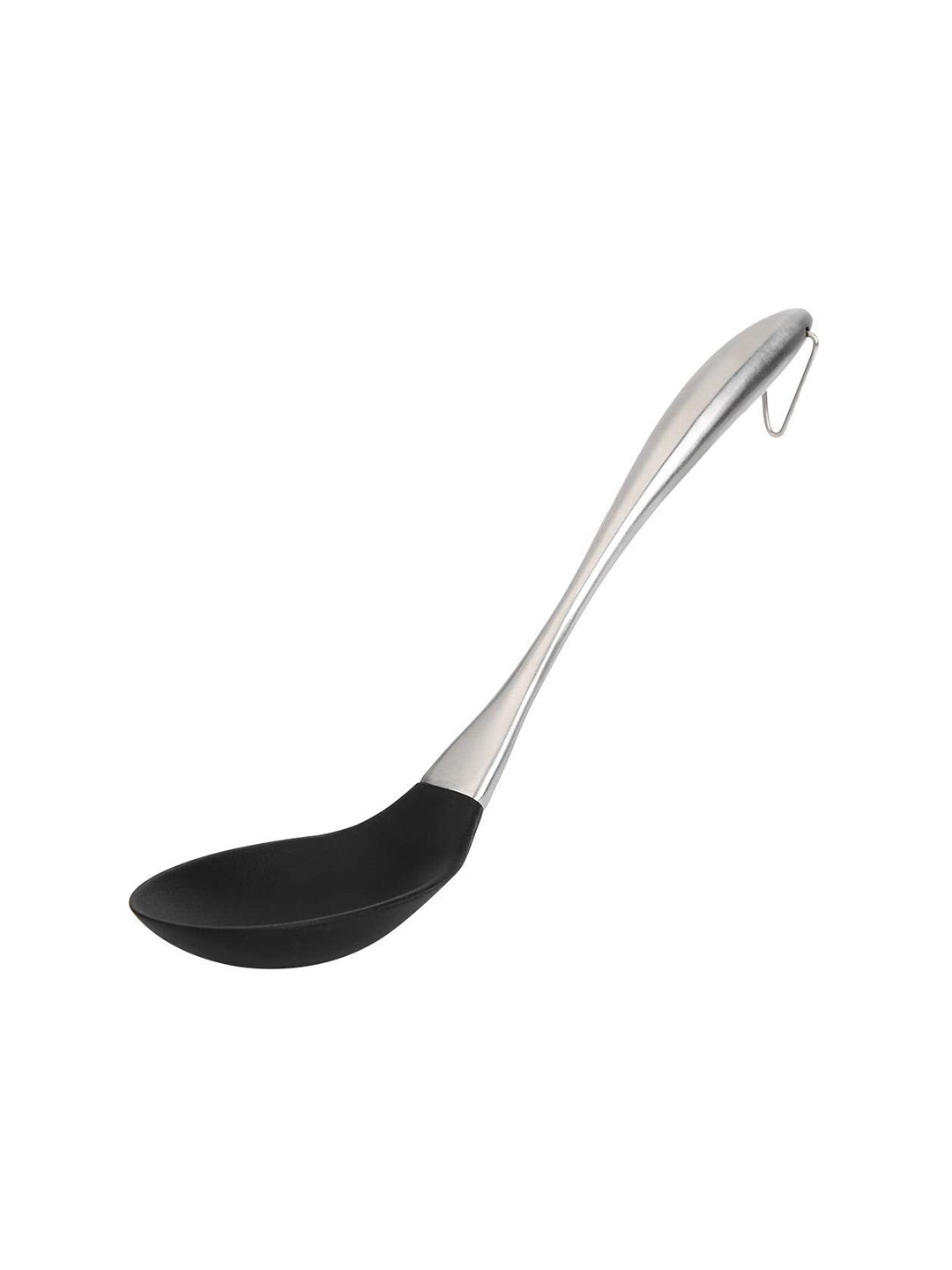 

Baskety Black Mixing Spoon With Stainless Steel Handle Spatula