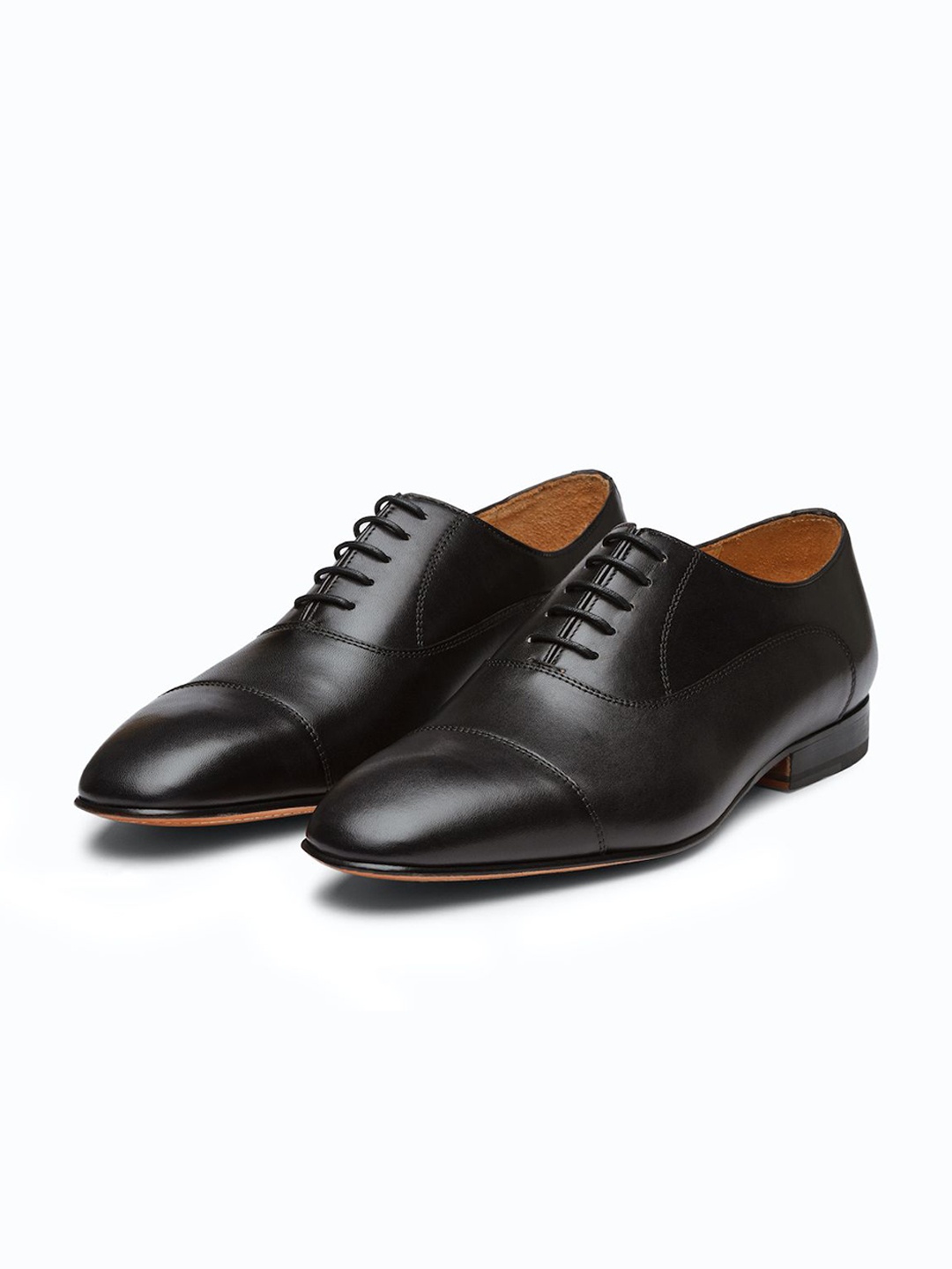 

3DM Lifestyle Men Leather Formal Oxford, Black