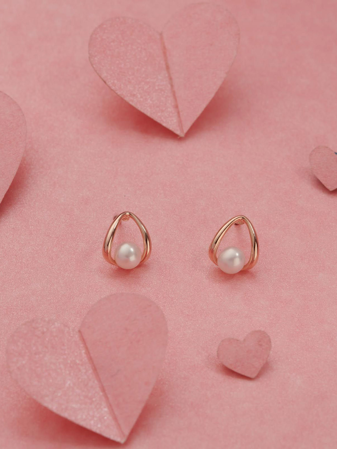 

Gargi by P. N. Gadgil & Sons 925 Sterling Silver Artificial Beaded Studs, Gold