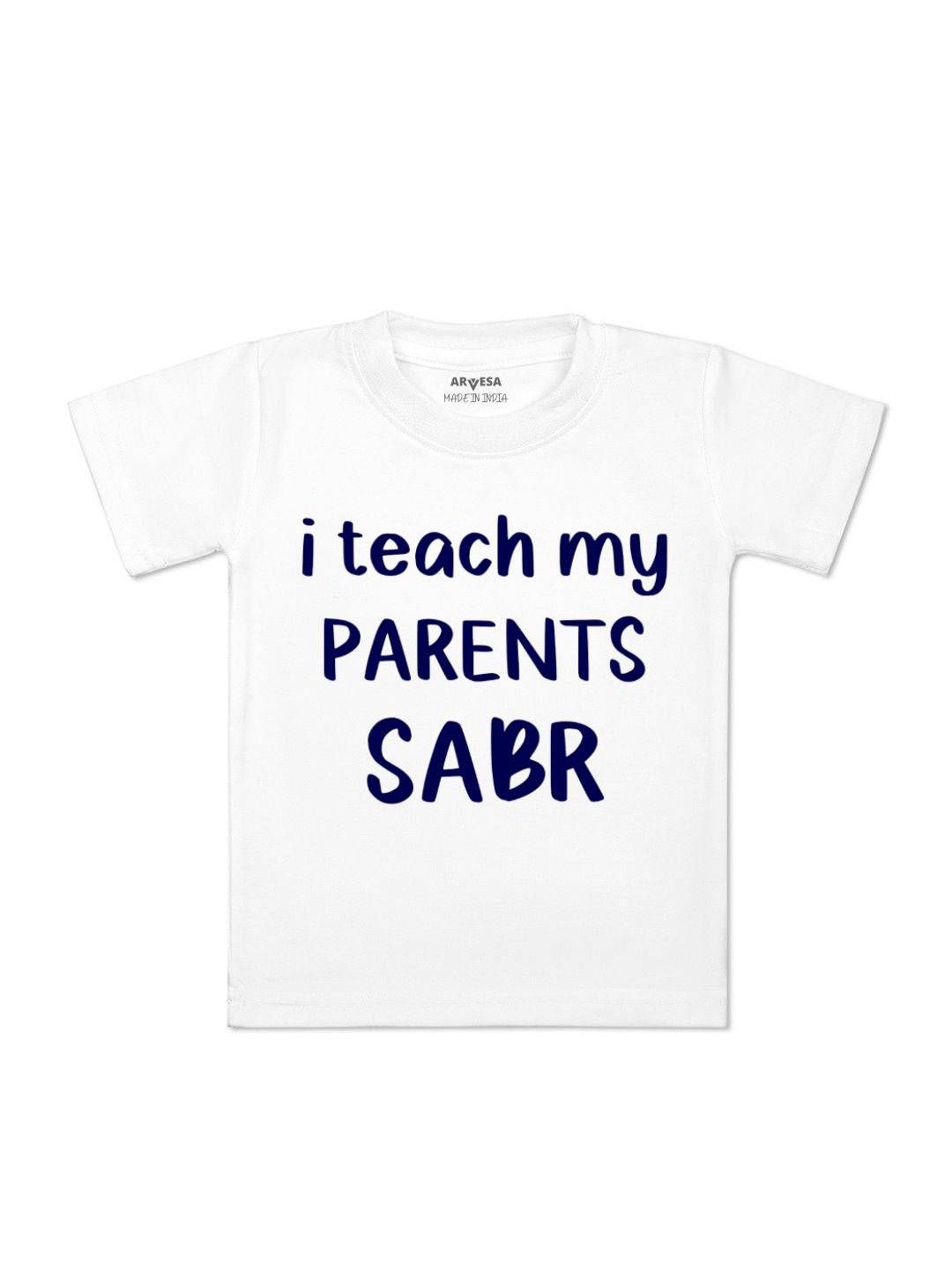 

Arvesa Parent Sabr Printed Regular Fit Tshirt, White