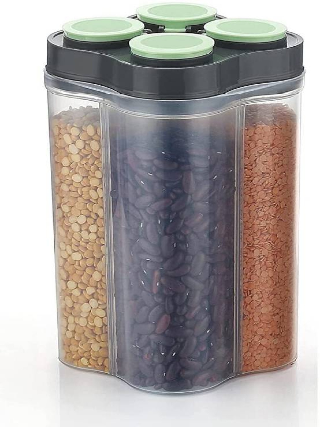

HASHONE Green & Transparent Easy to Clean Canister Container 2.5L