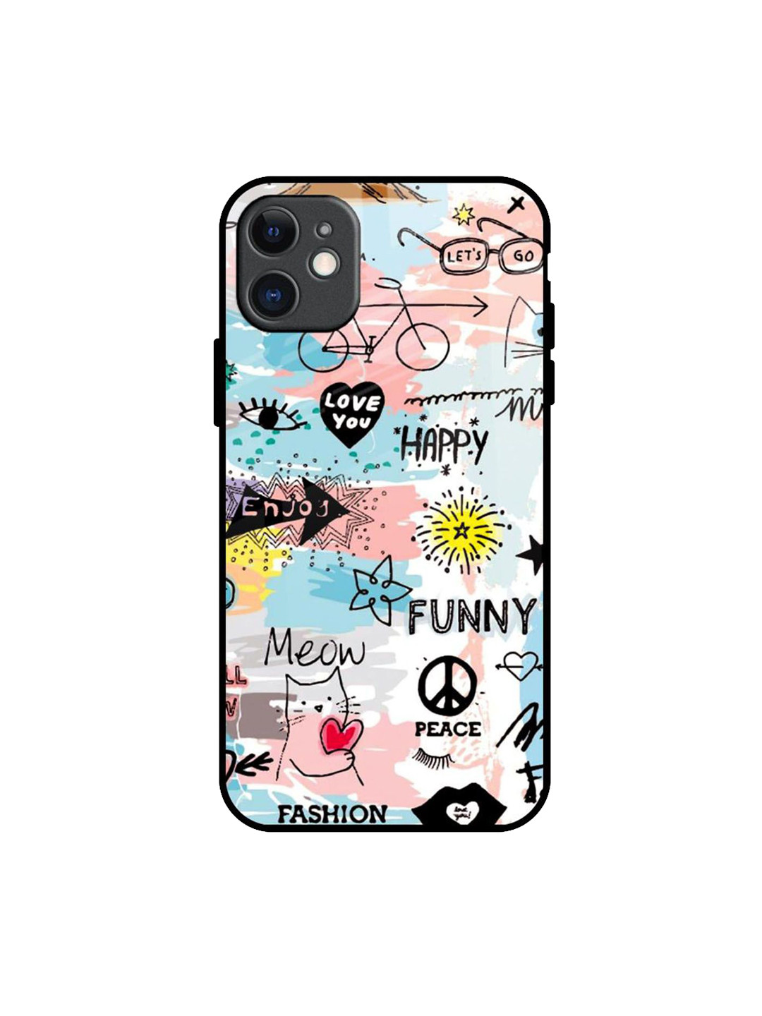 

QRIOH Just For You Printed iPhone 11 Back Case, White
