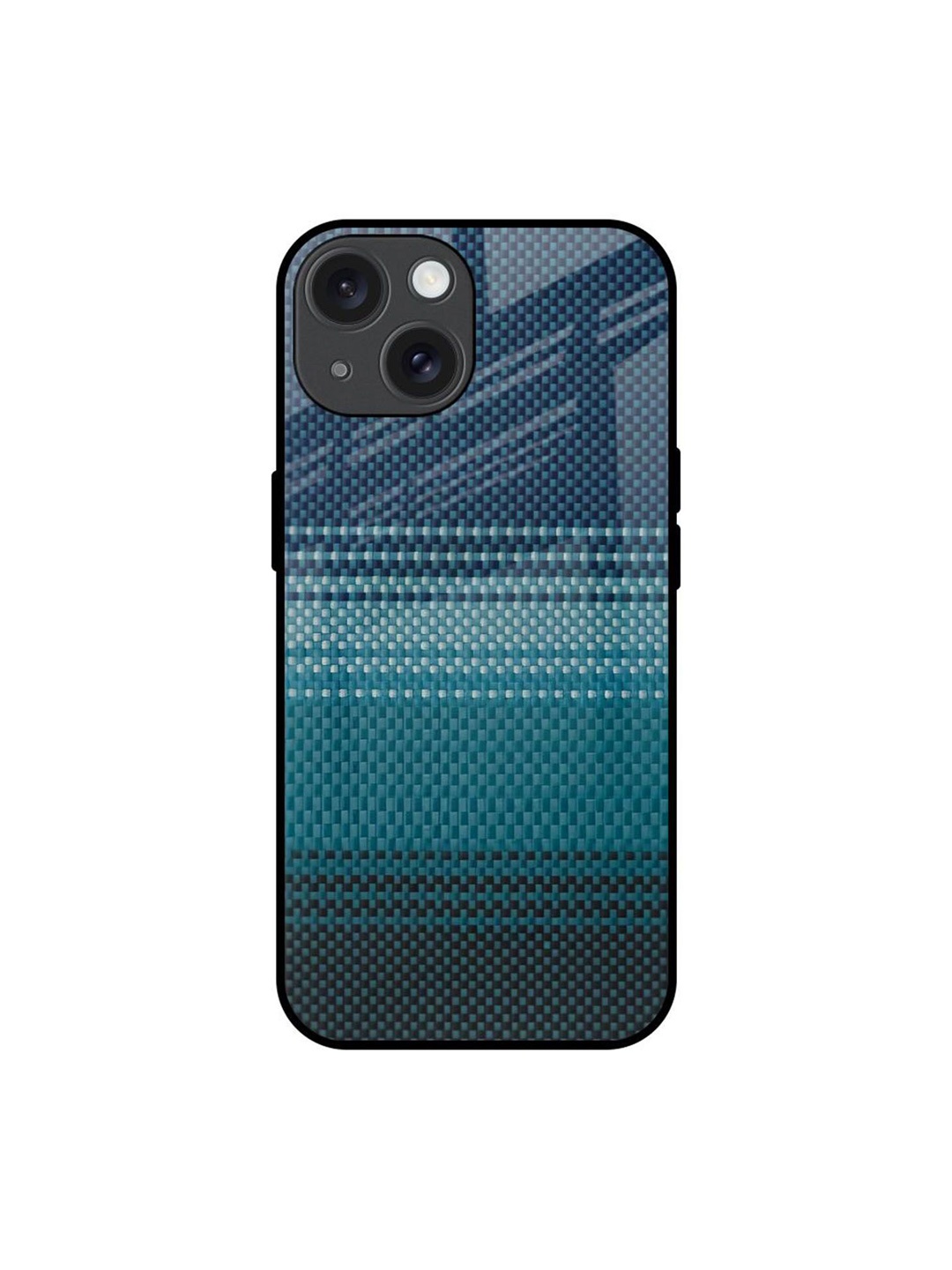 

QRIOH Modern Rug Printed iPhone 15 Back Case, Blue