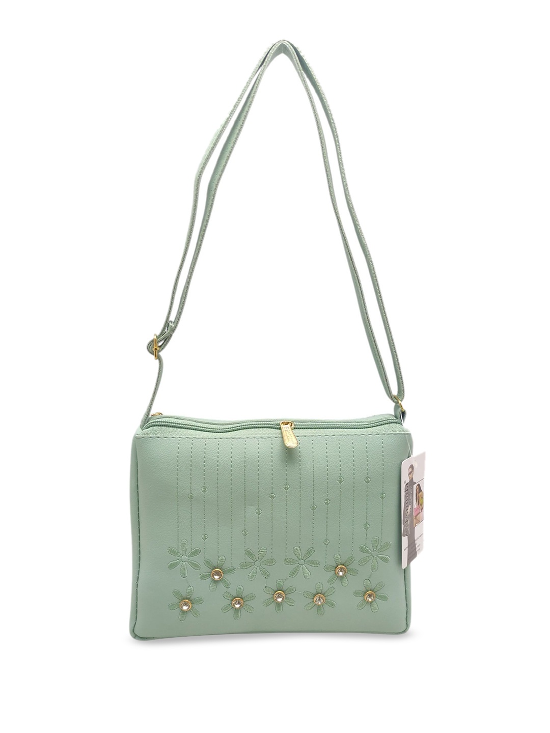 

Esmoda PU Sling Bag, Green